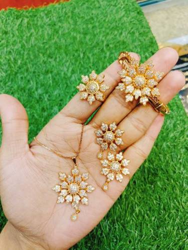 Stone combo jewelry set
