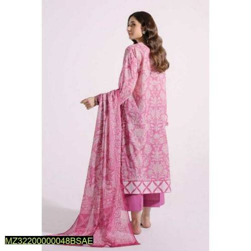 3PC Zarmeen Emaan Printed unstitched lawn suit