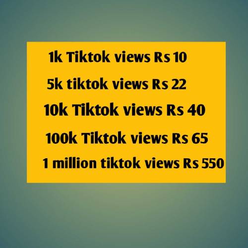 Tiktok video views