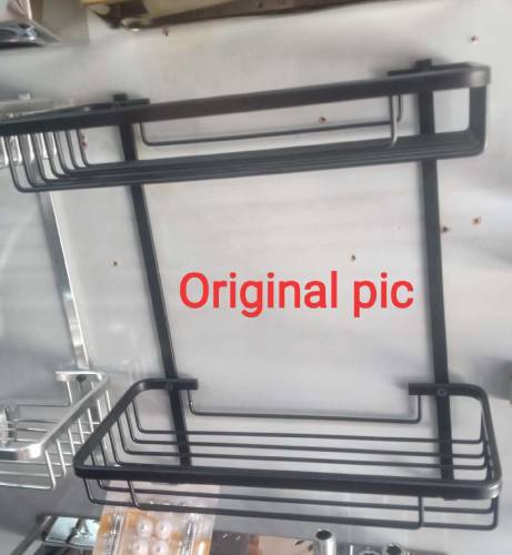 Bathroom Shelves Wall Storage Holder Shower Kitchen Tidy Organizer Rac