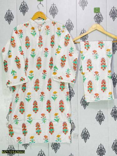 3Pcs Women's Unstitched Organza Embroidery Suit