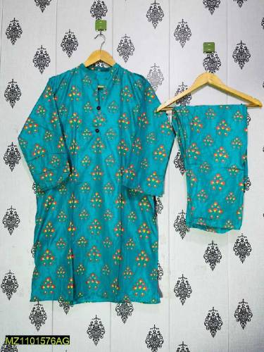 3Pcs Women's Unstitched Organza Embroidery Suit