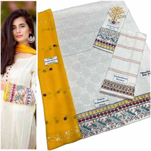 Front Full Embroidered