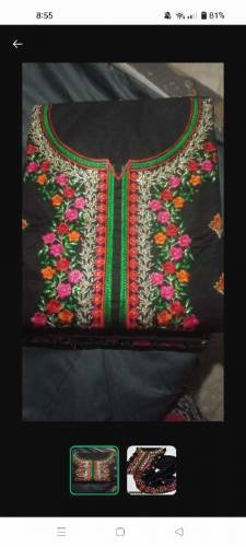 cotton embroiderey suit 