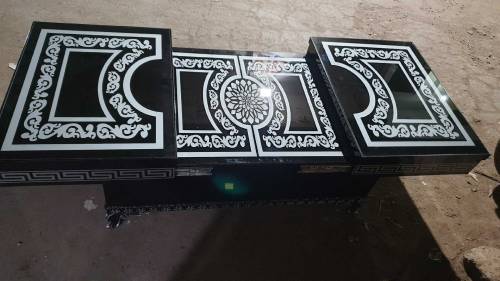 highly furnished paint made in mdf wood  top bottom  6mm glass print 