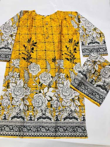 women's stitched 2pc fabric lawn 68/80