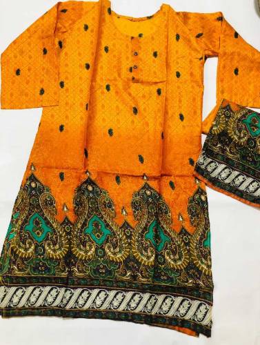 women's stitched 2pc fabric lawn 68/80