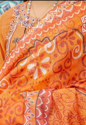 3 PCs Safwa Women Lawn Embroidery Stitched Suit 