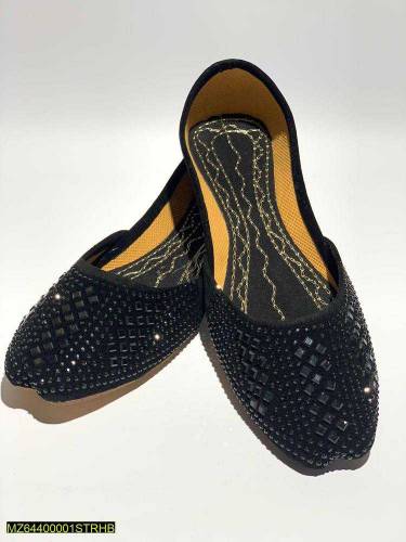 Women's velvet fancy embroider khussa 