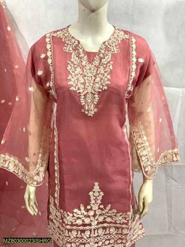 3Pcs Girl Branded suit Special eid ul fitr offer for girl 70% off pric