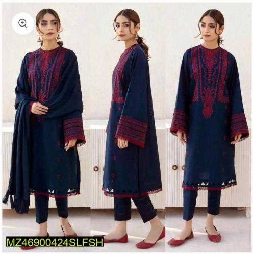 •  Fabric: Dhanak•  Shirt: Embroidered•  Trouser: Plain•  Dupatta: Dha