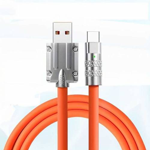 120W 6A Fast Charging Liquid Silicon Cable Original For Type C/Micro