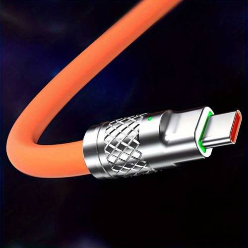 120W 6A Fast Charging Liquid Silicon Cable Original For Type C/Micro