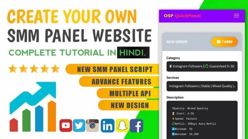 CREATE YOUR OWN SMM PANEL,ONLINE SHOP WEBSITE