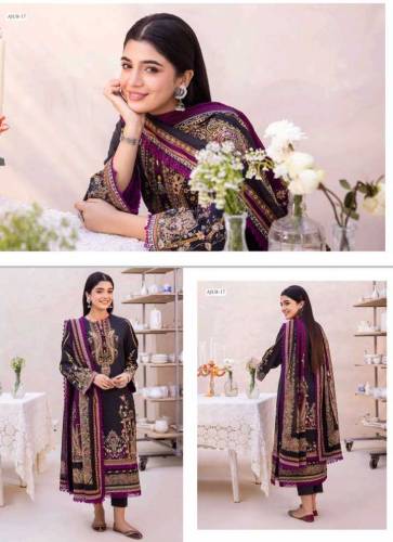 Digital Printed Lawn Shirt with Digital Printed Lawn Dupatta & Dyed tr