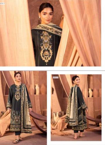 Digital Printed Lawn Shirt with Digital Printed Lawn Dupatta & Dyed tr