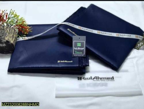 Men's Unstitched cotton plain suit