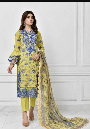 3pcs Norans lawn embroidered suit npec-pr 12
