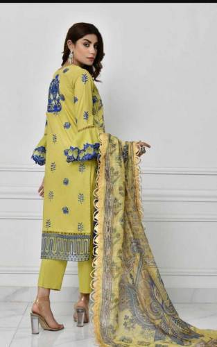 3pcs Norans lawn embroidered suit npec-pr 12