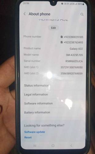 Samsung A32 6 128 gb 10/10 condition no open no repair data charger 