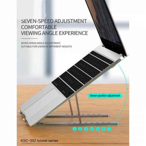 Portable Aluminium Lightweight Laptop Stand With 7 Adjustable Levels