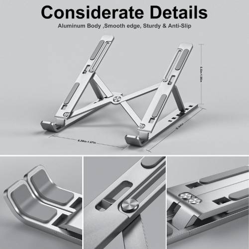 Portable Aluminium Lightweight Laptop Stand With 7 Adjustable Levels
