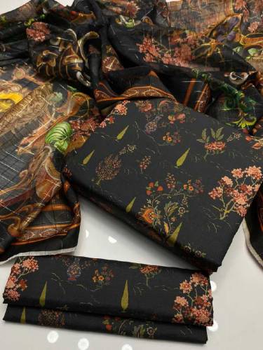 *Alhamdulillah*- Premium quality swiss lawn fabric digital printed shi