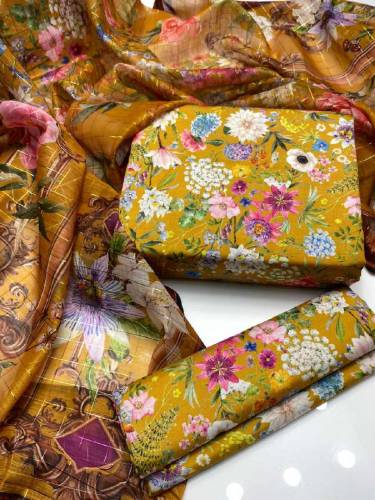 *Alhamdulillah*- Premium quality swiss lawn fabric digital printed shi