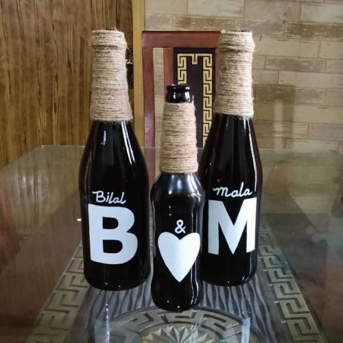 Beautiful decoration bottels for home and gift . dilvery all over pak