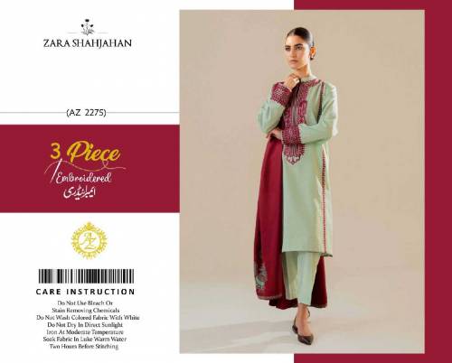 3 pcs women's unstitched dress 