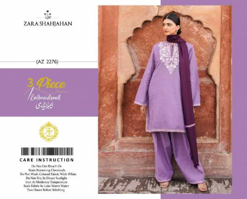 3 pcs women's unstitched dress 