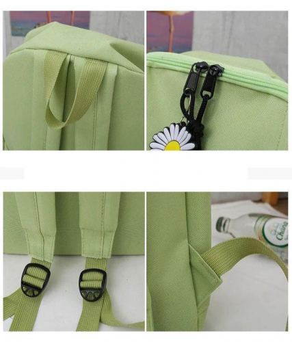 4 Pcs Canvas Backpack Set