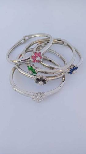 New Fashion Zirconia Handcuffs Stainless steel Bracelet Jewelry for Wo