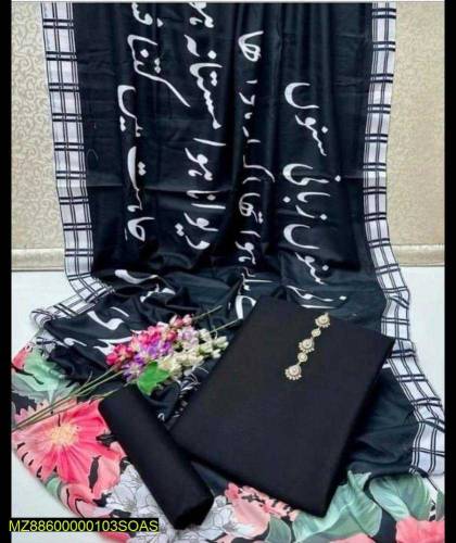 3pcs unstitched swiss lawn