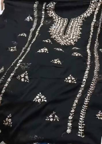 Unstitched Gotta Chiffon 3pc Suit 