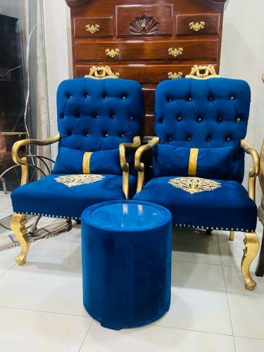 Bed room chair with table 