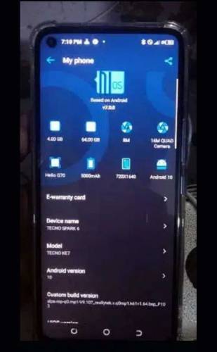 TECNO SPARK 6 4 GB RAM 64 ROM 