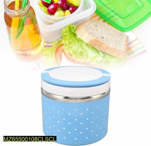 Single tier lunch box stainless steel 