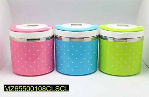 Single tier lunch box stainless steel 
