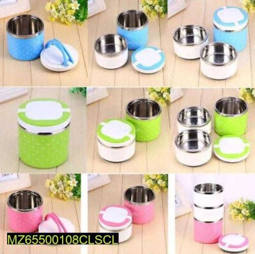Single tier lunch box stainless steel 
