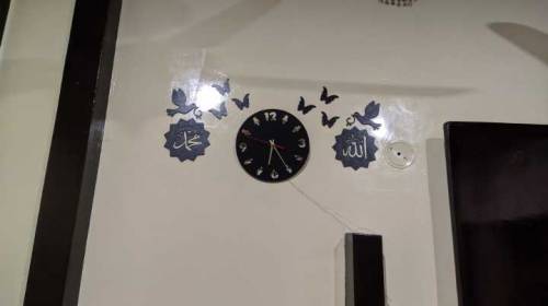 Beautiful Wood Wall Clock With Backlight