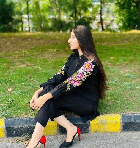 2 pcs women's stitched Arabic Lawn Embroidered suit 