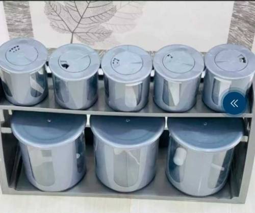 8pcs spices jar set with stand