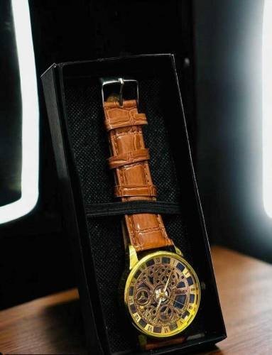leather men watch 🔥 Free home delivery 