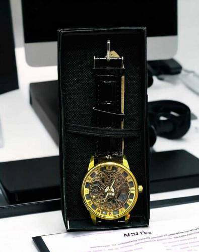 leather men watch 🔥 Free home delivery 
