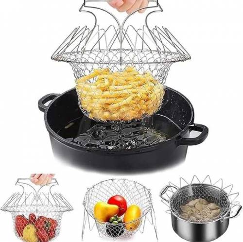 chef basket boiler,streamer,strainer & frying