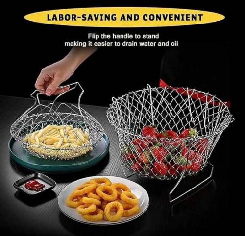 chef basket boiler,streamer,strainer & frying