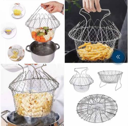 chef basket boiler,streamer,strainer & frying
