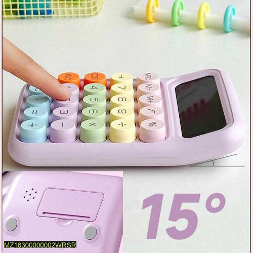 •  Material: Plastic•  Cute Calculators Adopt A Unique Typewriter-Styl