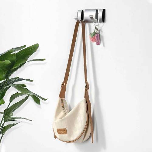 Coat Rack Wall Mounted with 5 freely move  Hooks, Coat Hooks, Coat Hoo